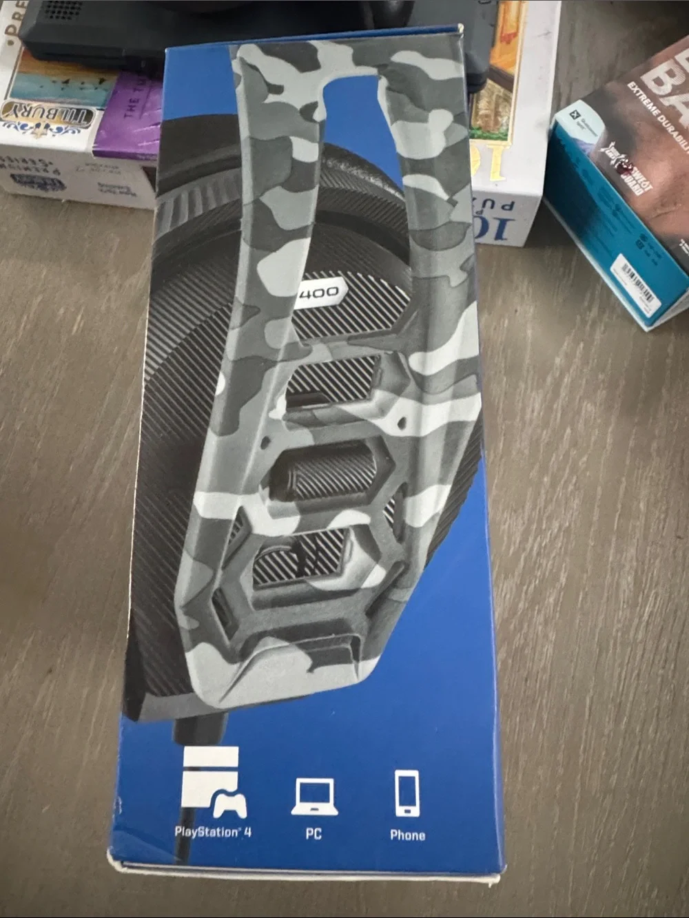 RIG 400HS Camo Gaming Headset for PS4 - Gray Camo